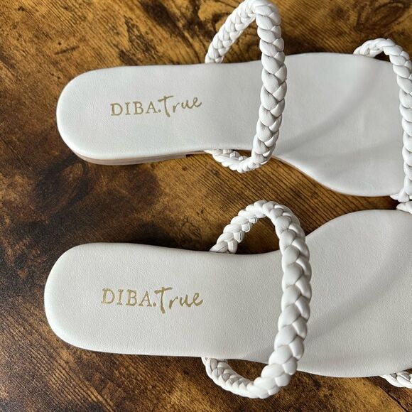 Diba True Jo Vial Leather Braided Sandal in Off White, Size 9. New in Box! - Picture 10 of 16